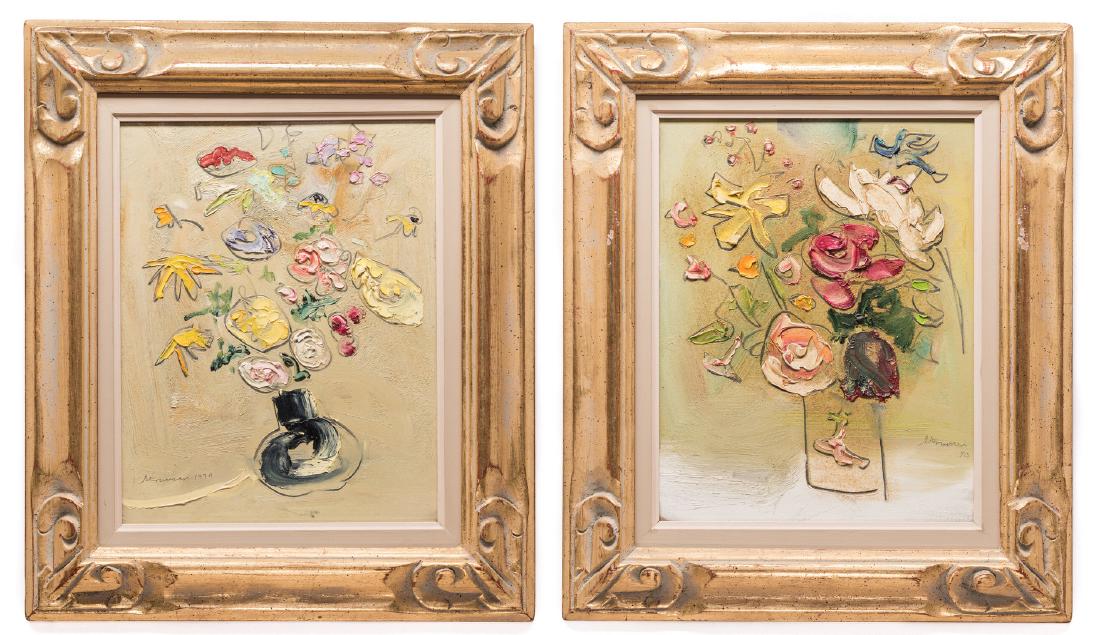 2 Sterling Strauser Floral Still Life Paintings, both (1 of 13)