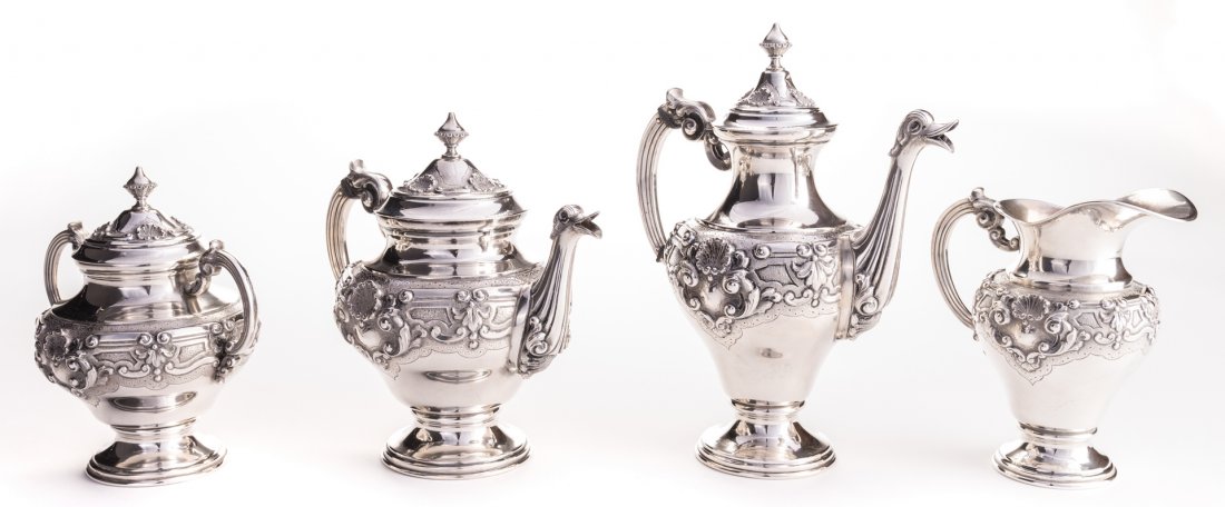 Portuguese Silver Tea Service (1 of 12)