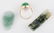 18K Apple Green Jade Ring + 2 Plaques - 5