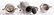 Marcus & Co. Sterling Repousse Service, 3 pcs - 9