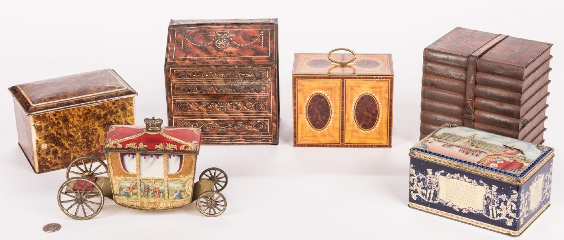 Collection of 6 English Biscuit Tins (1 of 8)