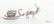 Sterling Reindeer Sleigh Salt Cellar