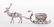 Sterling Reindeer Sleigh Salt Cellar - 3
