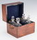 Tantalus, Mahogany Case and Bottles - 2