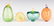 Group of Decorative Glass Items & Tray, 14 pcs. - 6