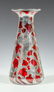 Ruby Glass Vase with Sterling Overlay