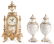 3 German Decorative Items, inc. Clock