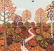 M. Korsak Painting - Autumn Landscape - 3