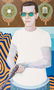 Maurice Kellogg, Triptych painting, Family Portrait - 7
