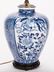 Chinese Porcelain Blue & White Lamp - 3