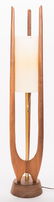 Mid-Century Modern Sculptural Teak Lamp - 2