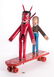 3 R. Cooper Folk Artworks "Scate Bordin to Hell"