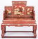 Chinese Red Lacquer Throne Chair - 2