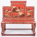 Chinese Red Lacquer Throne Chair - 4