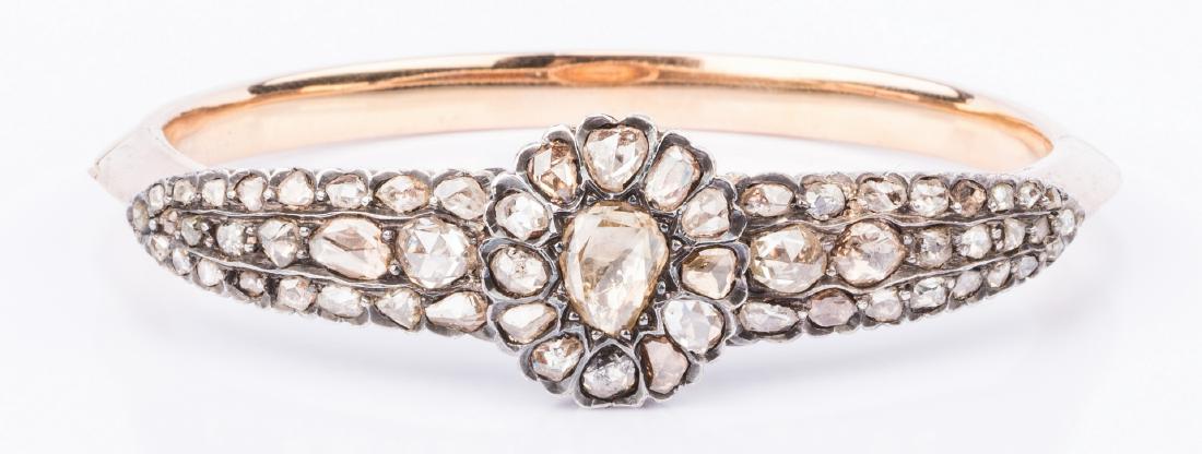 Late Georgian 18K Diamond Bangle (1 of 7)