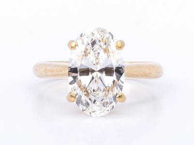 3.13 ct Oval Brilliant Diamond, GIA Report