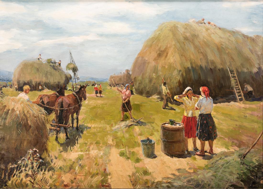 Paulina Komolova, O/C, Stacking Hay (1 of 16)
