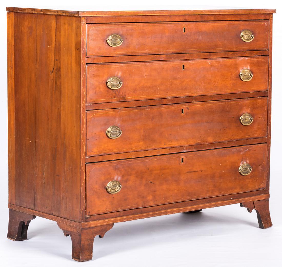 KY Cherry Chest of Drawers w/Vine Inlay (1 of 20)