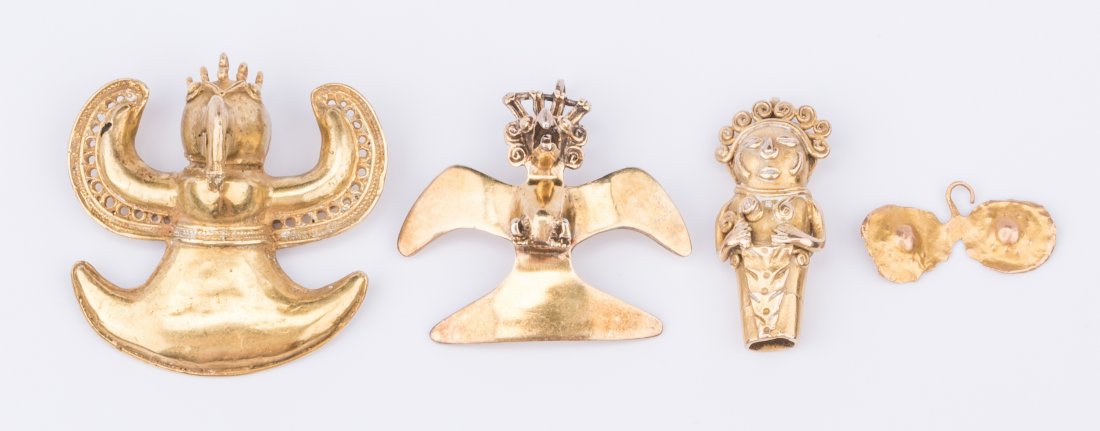 3 Columbian Gold Ornaments plus 1 (1 of 11)