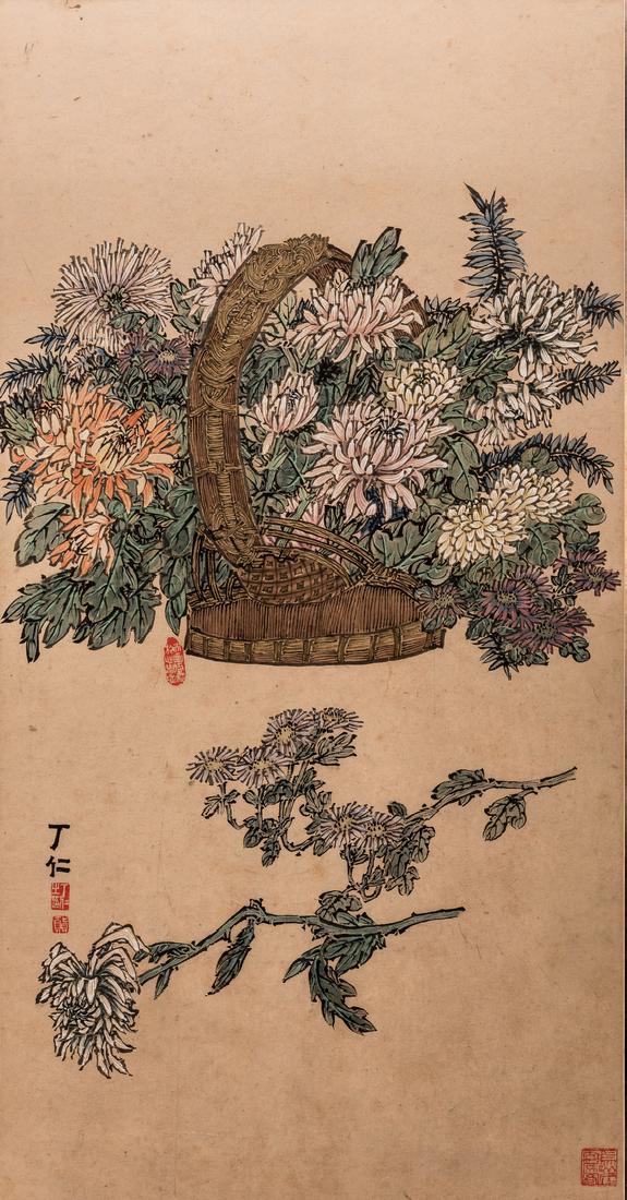 Manner of Qi Baishi, Chinese Floral Painting (1 of 12)