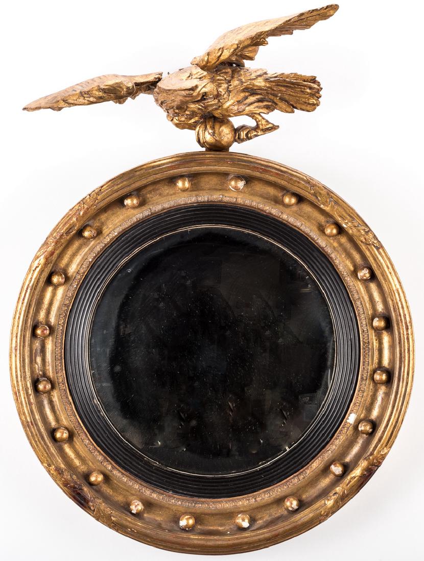 Regency Giltwood Convex Mirror (1 of 9)