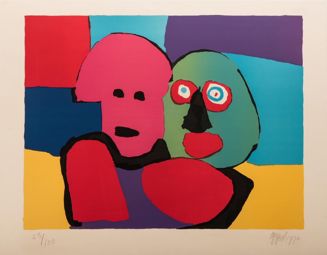 Karel Appel signed litho,  What Are They Waiting For (1 of 10)