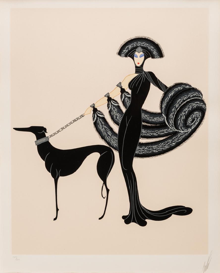 Erte Serigraph, "Symphony in Black" (1 of 10)