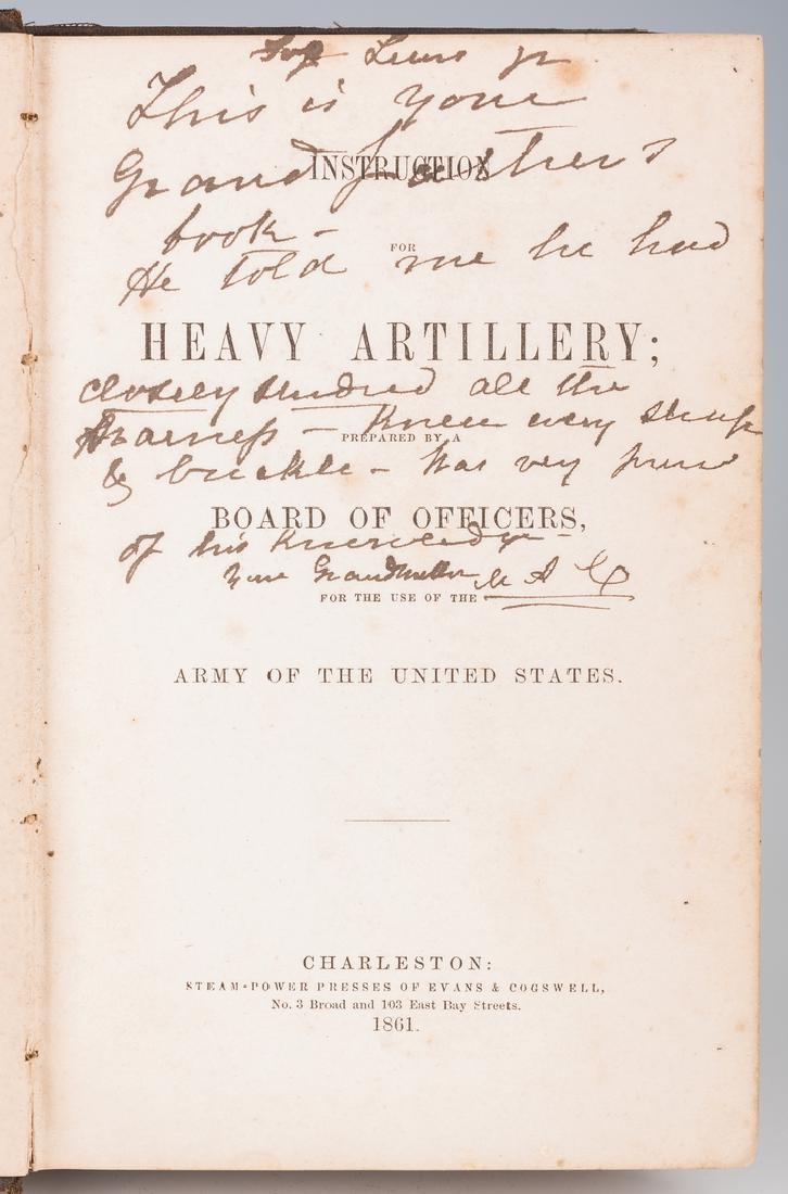 Military Book Belonging to Lewis Minor Coleman, Maj. (1 of 10)
