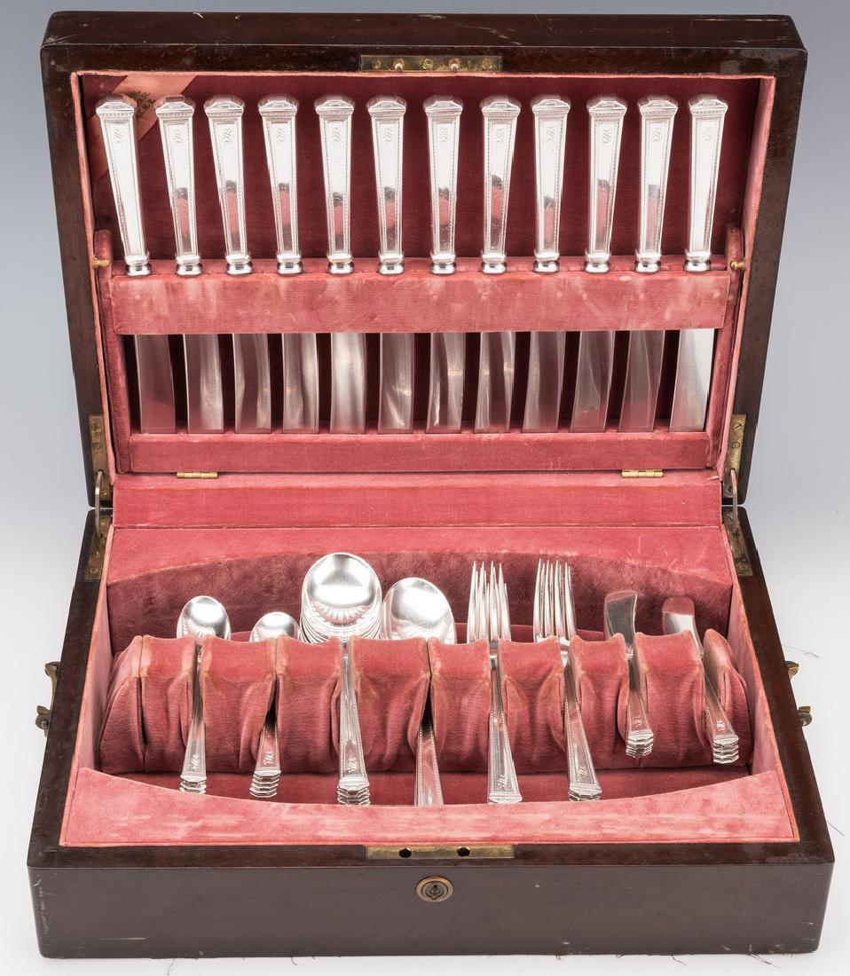 International Sterling Pantheon Flatware service, 63 (1 of 12)