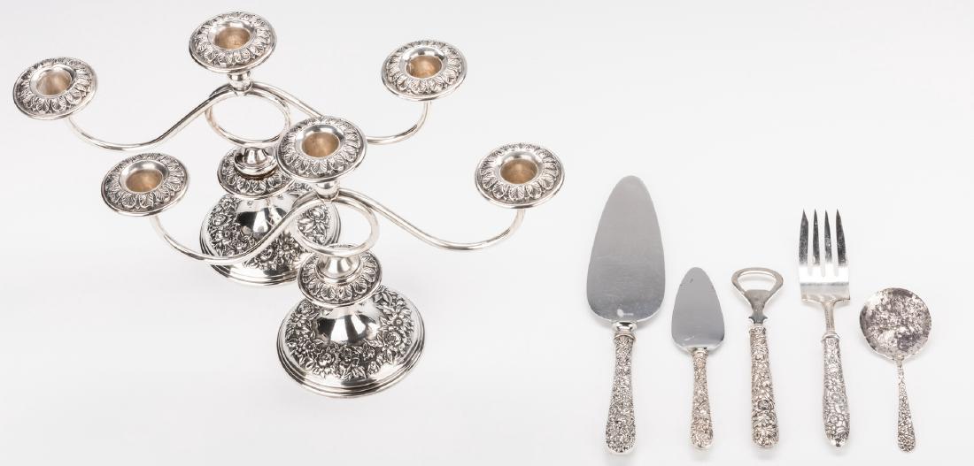 Kirk Repousse Candelabra plus 5 Serving pcs (1 of 9)