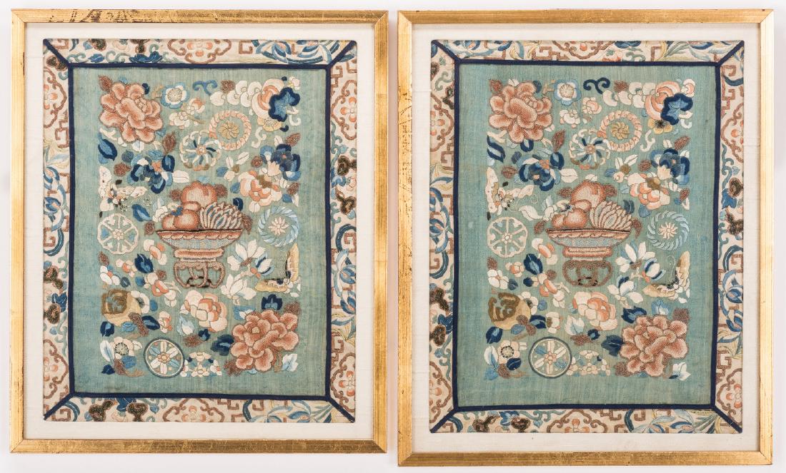 2 Chinese Forbidden Stitch Embroideries (1 of 7)