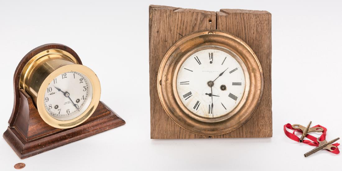 Seth Thomas Chronometer and Chelsea Ship Bell Clock, 2 (1 of 10)