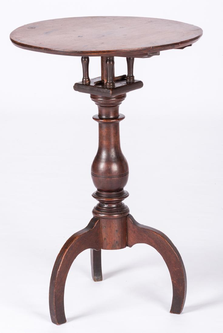 American Walnut Birdcage Candlestand (1 of 9)