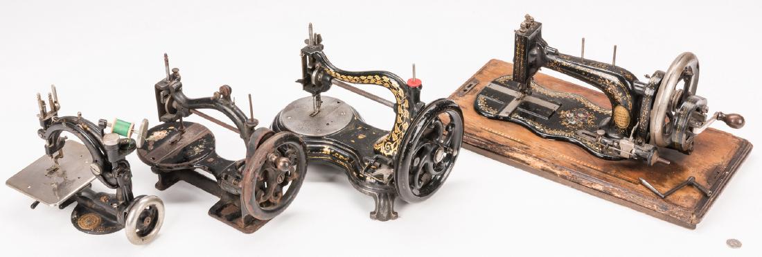 Four 19th c. Cast Iron Sewing Machines (1 of 12)