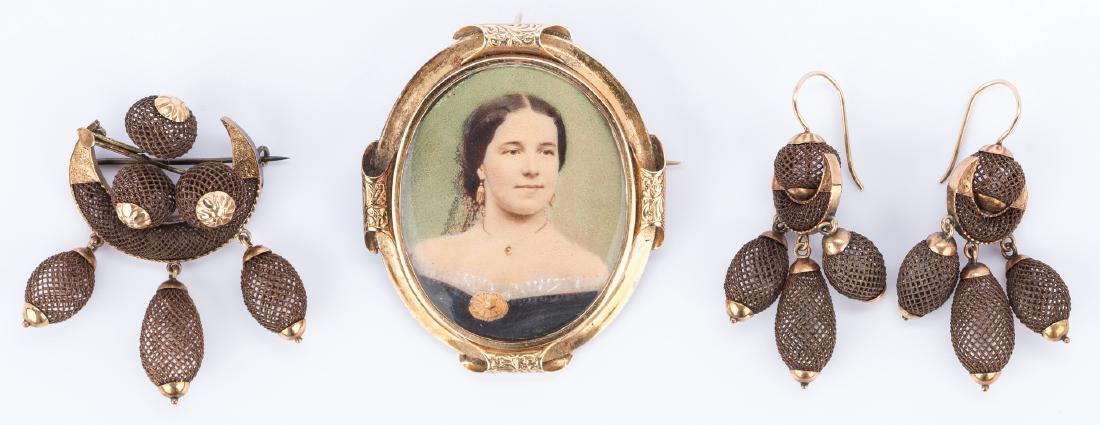 4 Pcs. Victorian Hair Jewelry (1 of 12)