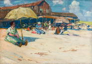 Charles Woodbury O/C, Ogunquit Bath House