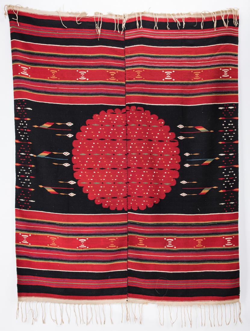 Vintage Red Mexican Saltillo Serape Blanket Jul 14 2018 Case Antiques Inc Auctions Appraisals In Tn