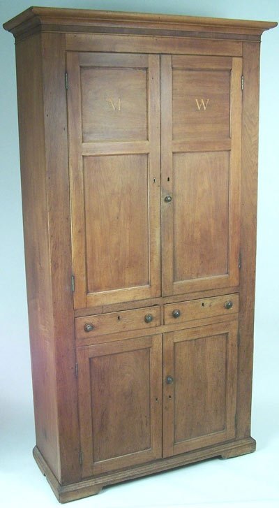 Early Southern inlaid cupboard Overton County, TN - 2