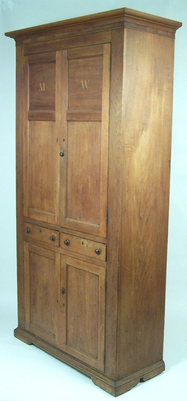 Early Southern inlaid cupboard Overton County, TN - 5