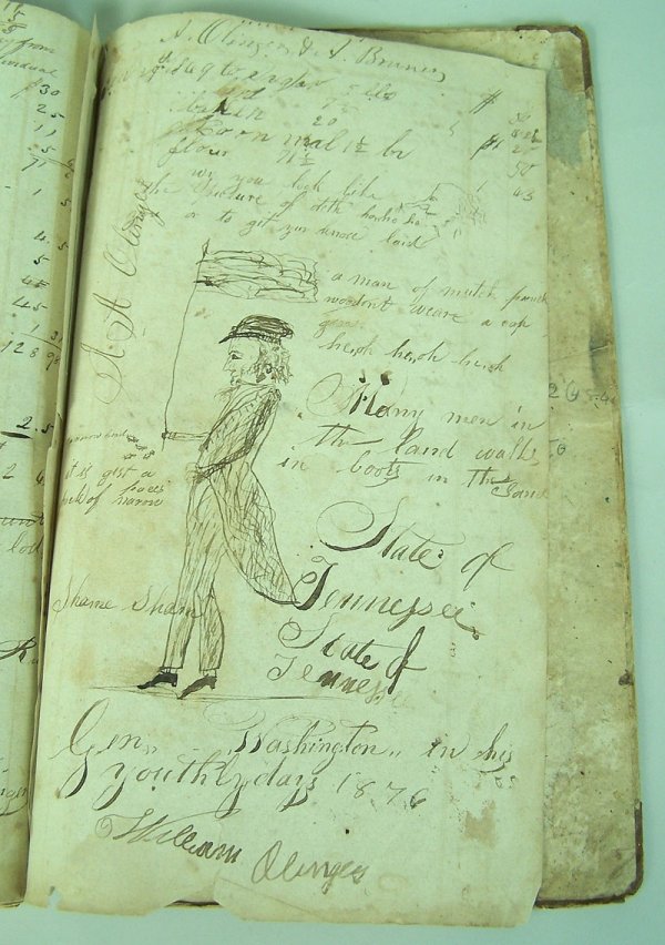 East Tennessee ledger with folk art, Greene County