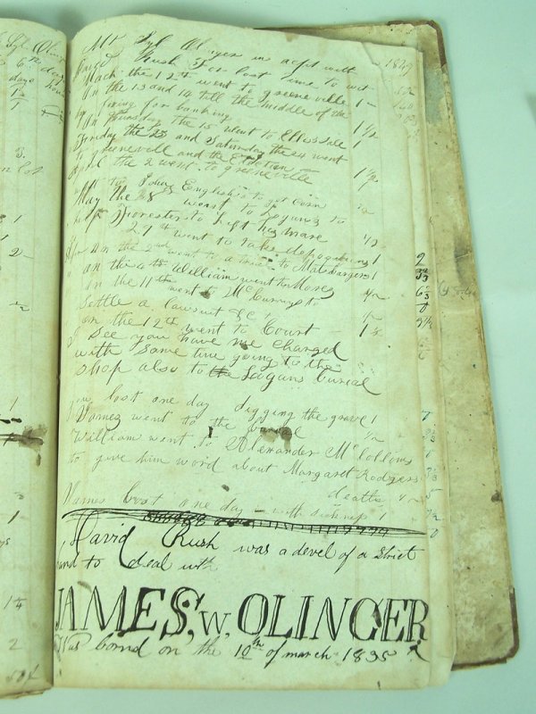 East Tennessee ledger with folk art, Greene County - 6