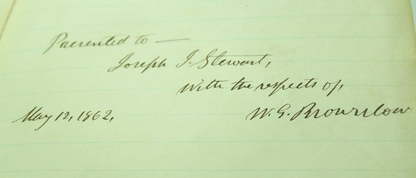 Parson Brownlow's Book, autographed W.G. Brownlow - 2
