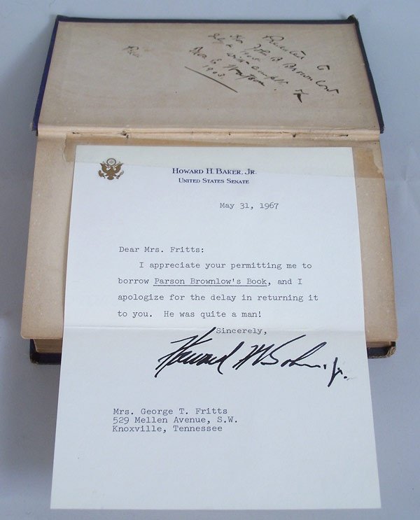 Parson Brownlow's Book, autographed W.G. Brownlow - 3