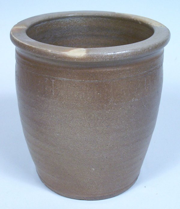 Tennessee pottery jar, M P Harmon, Greene County