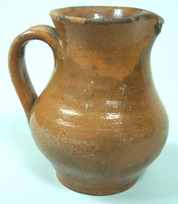 Greene County, TN redware pitcher, attrib. Haun  - 2