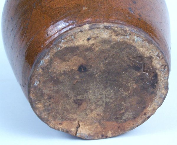 North Carolina Moravian redware jug - 6