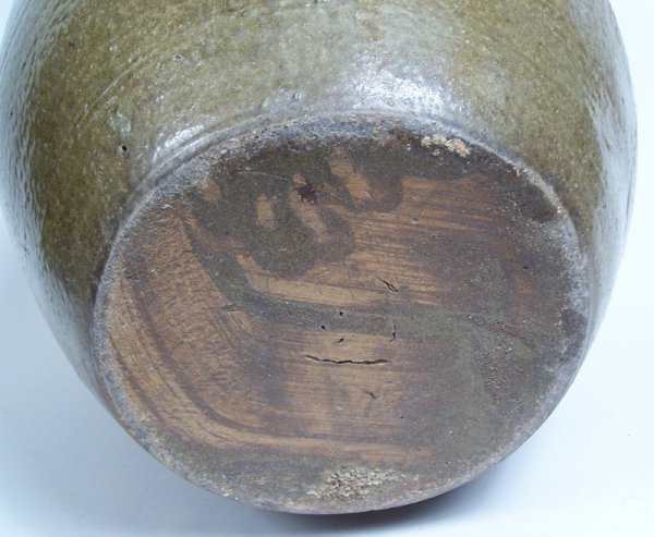 North Carolina pottery stoneware jar, stamped JFS - 5