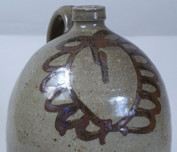 Edgefield South Carolina jug with slip decoration - 4