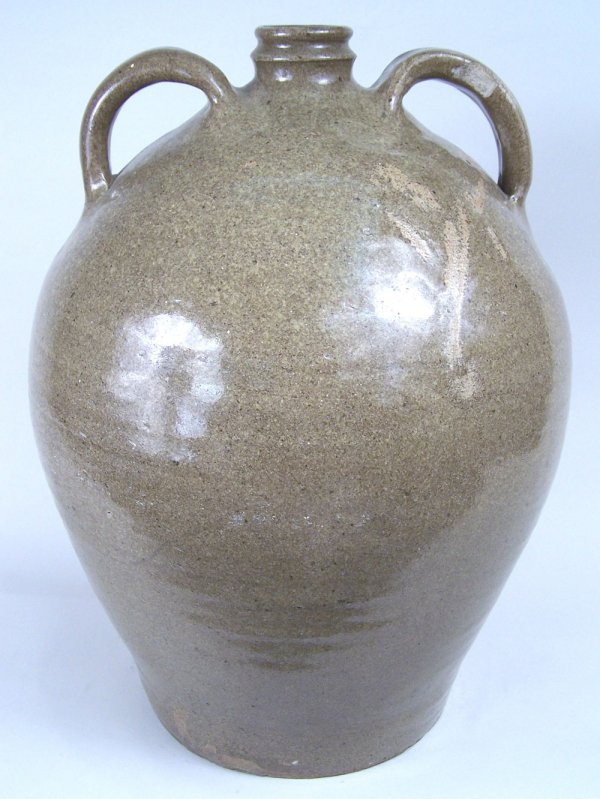 Edgefield South Carolina double handled jug - 3