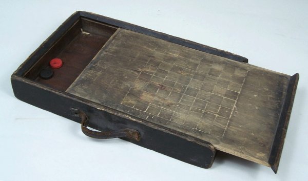 Kentucky folk art checkerboard box - 2